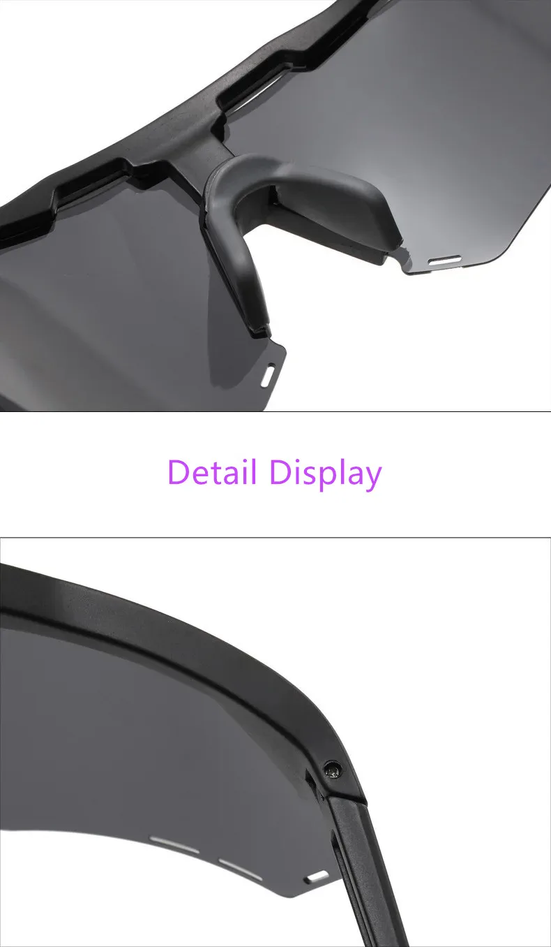 MERIDANew Men's and Women's Cycling Polarized Sunglasses, Running and Mountaineering Glasses, Party Photography Colorful Sunglas