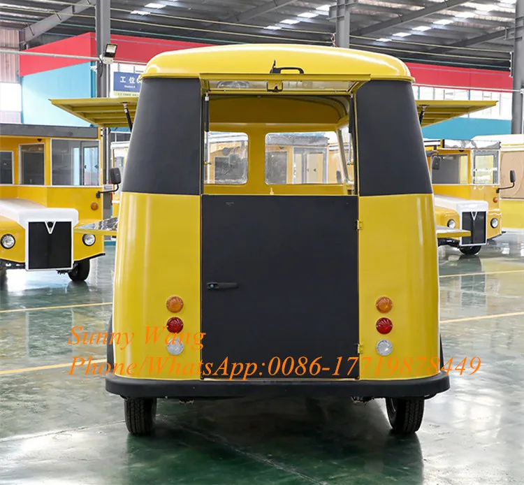 2023 New Arrival Holiday Truck Food Trolley Car Food Kiosk Dining Hall Van