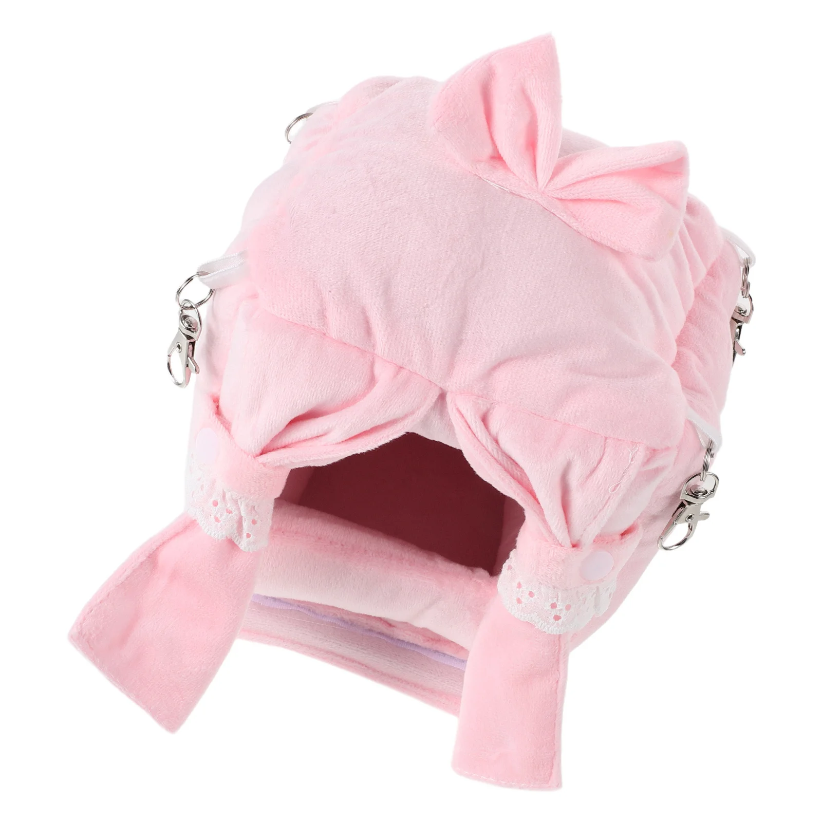 

Warm Hanging Pet Cotton Nest for Small Animals - Thickened Winter Sleeping Pouch for Sugar Glider Parrot Hamster - Cozy Cage Bed