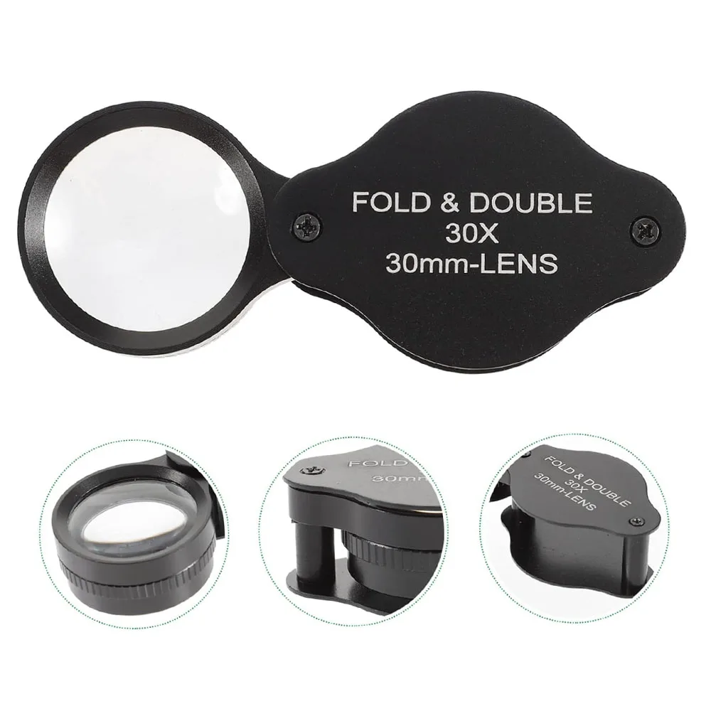 30x Jeweler Magnifying Glass Watchmaker Loupe For Repair Watch Jewelry Magnifier Reading Glasses 30mm Hand Eye Magnifiers