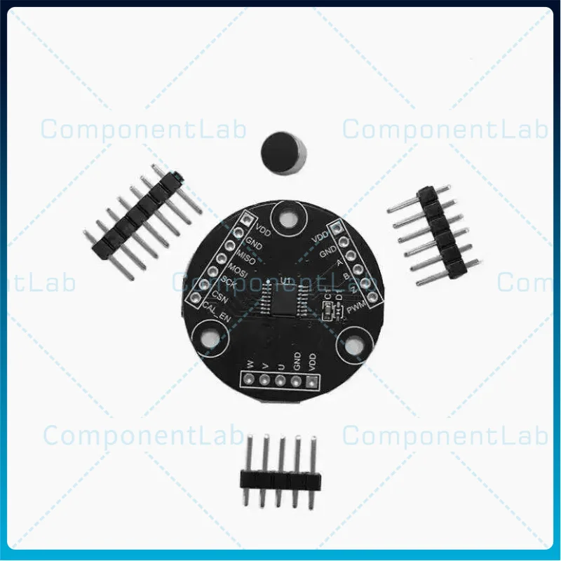 2pcs MT6826S High Precision High-Speed Magnetic Encoder Magnetic Induction Angle Measurement Sensor Module ABZ UVW