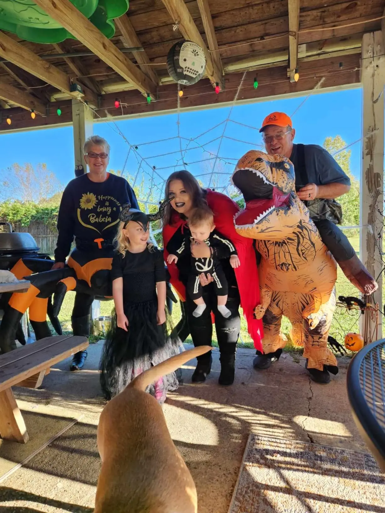 Adulto divertido montar dinosaurio marrón período Jurásico t-rex Cosplay vestido de lujo Halloween carnaval Fiesta Temática disfraz inflable