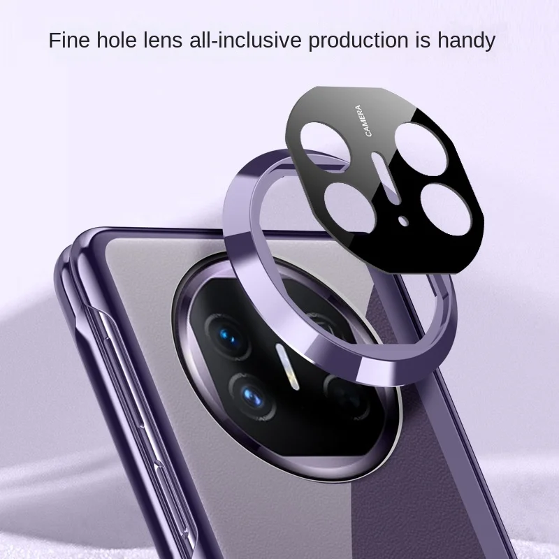 For Huawei Mate X5 x3 Case Ultra-thin transparent With Tempered Film Bracket Folding Shockproof Protection Hard Cover holder