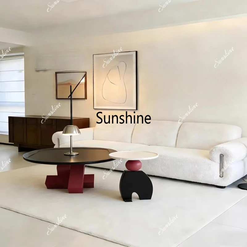 

Living room household small apartment modern light luxury simple solid wood high-end coffee table