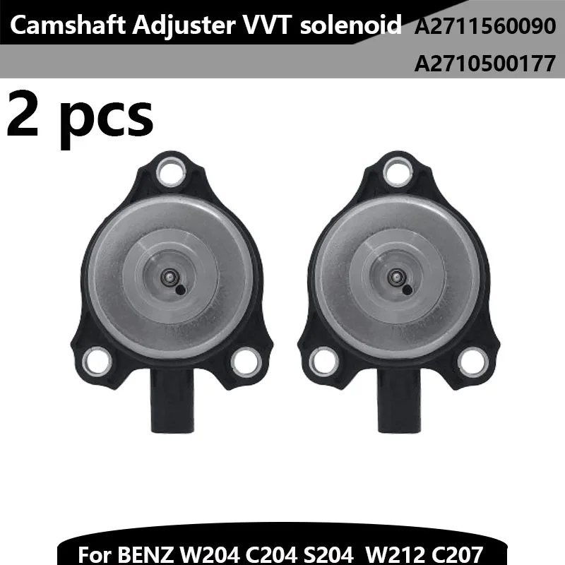 2 PCS A2711560090 Camshaft Control System Center Solenoid 2711560090 Auto Engine Camshaft Adjuster VVT solenoid for benz w204