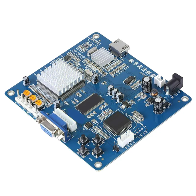 

Плата преобразователя видеовыхода A62T-HD, VGA/RGB/CGA/EGA/YUV в HDMI, совместимый с видеоконвертером Arcade Blue Game Machine