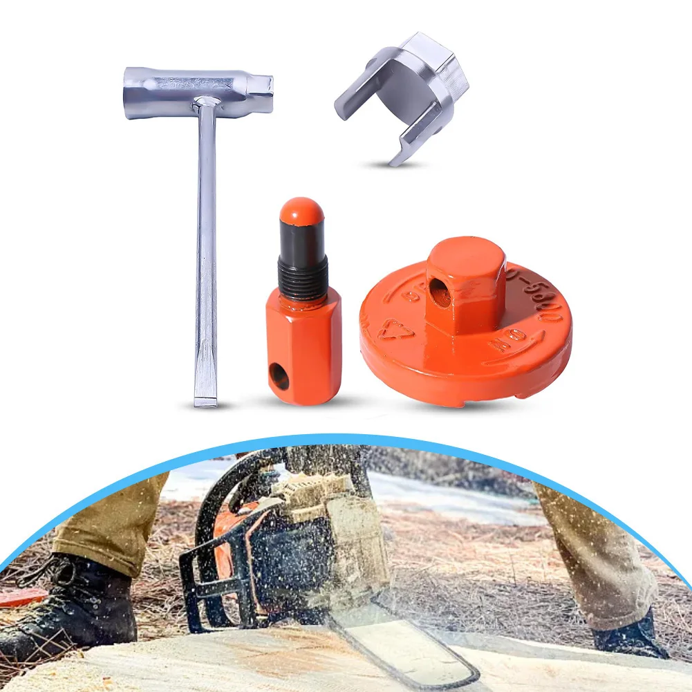 Chainsaw Clutch Flywheel Removal Tool with Piston Stop for Models 340 345 346 350 351 Including Clutch Puller and Wrench