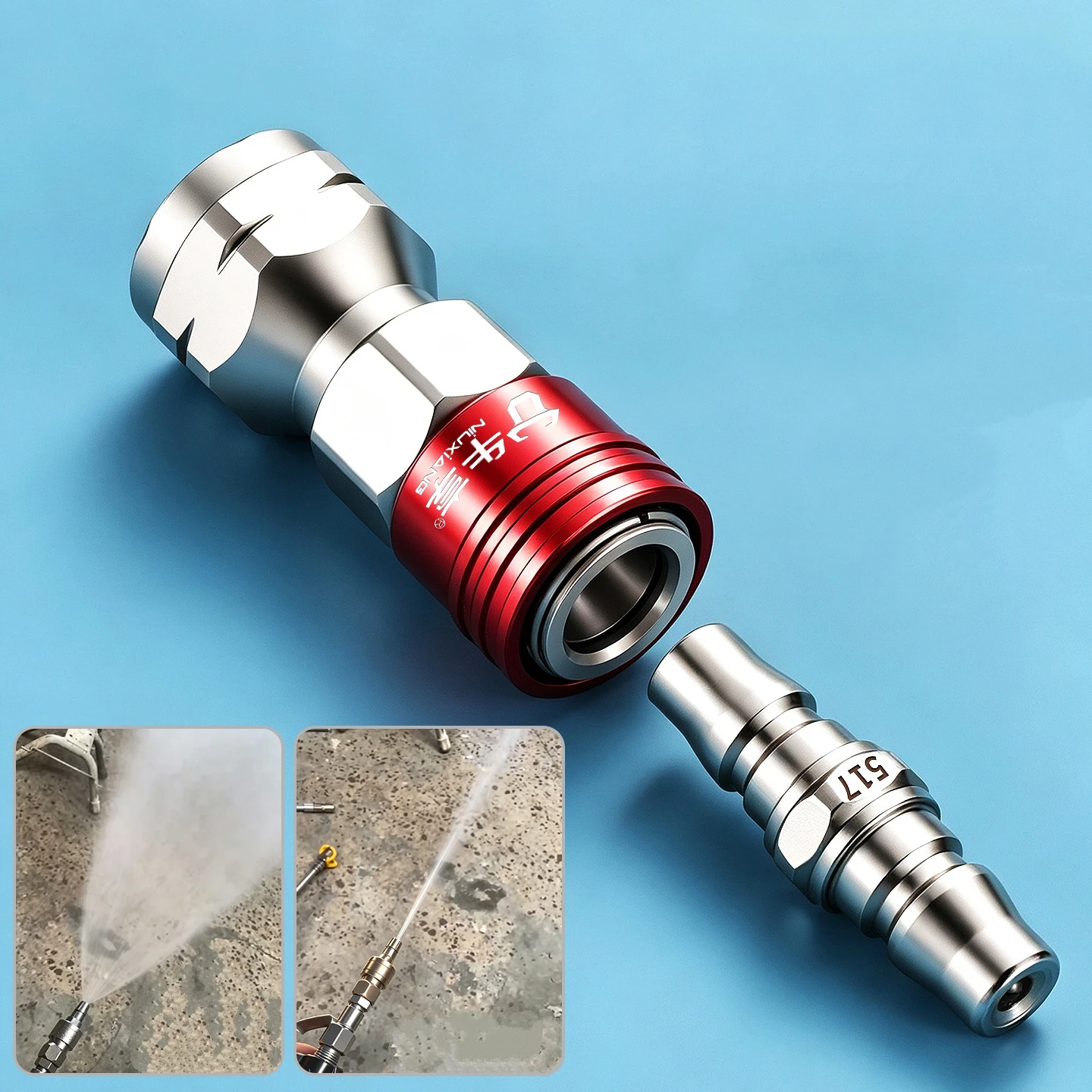 bico-para-pulverizador-de-tinta-sem-ar-de-alta-pressao-modelo-517-625-com-conexao-rapida-em-aco-inoxidavel-conector-universal-de-substituicao