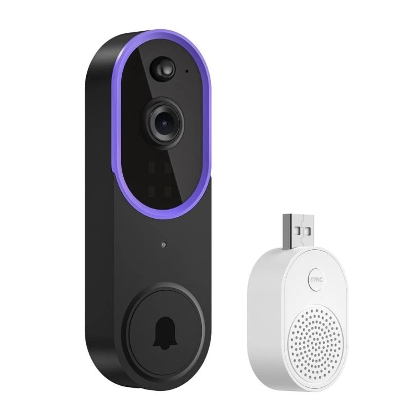 

Wireless Video Doorbell With Night Visibility And Real Time Motion Detection For Home Security Remote Intercom System