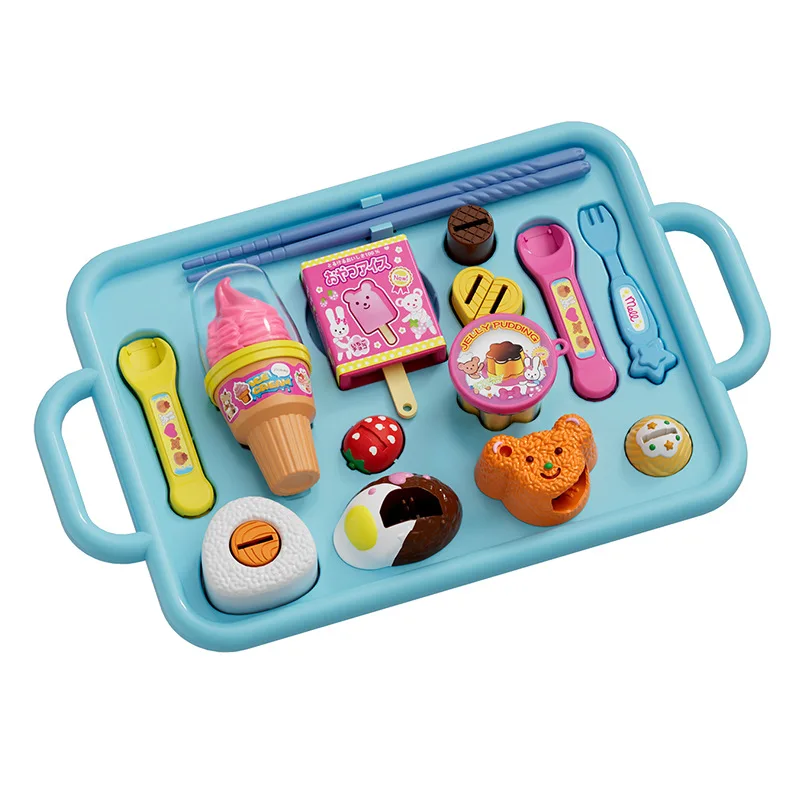 Mini Voedsel Keuken Speelgoed Set voor Kinderen Creatieve Simuleren Ijs Taart Diner Plaat Fantasiespel Spel voor Jongen Meisje Verjaardagscadeautjes