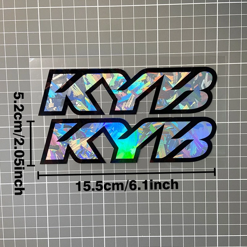 2PCS KYB Motorcycle Shock Absorber Stickers Waterproof Motorbike Front Forks Vinyl Decals for KTM BMW YAMAHA Kawasaki Suzuki image 2