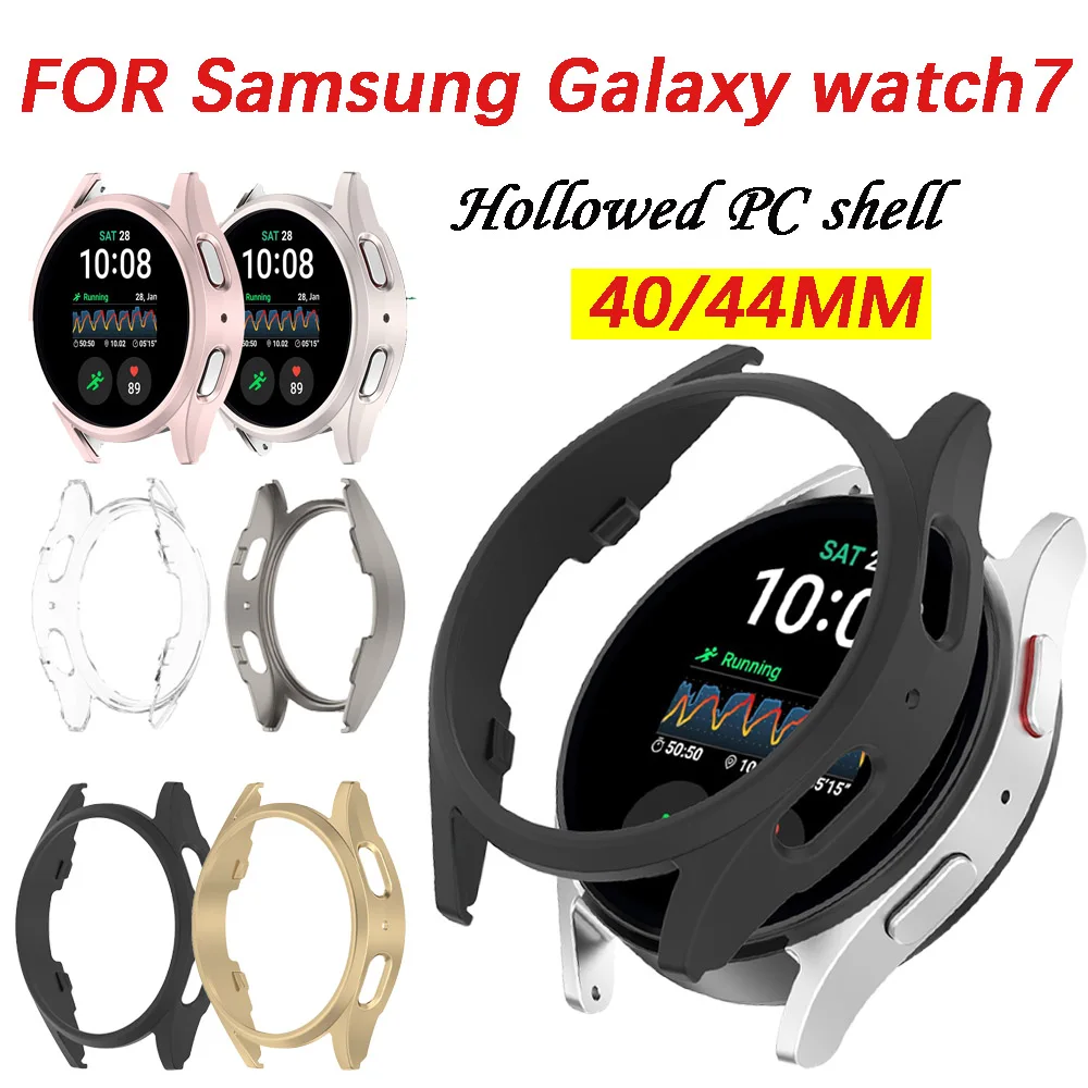 40/44MM Half Package Hollowed PC Protective Case For Samsung Galaxy watch7 Protective shell Watch Band Replacement Accessories