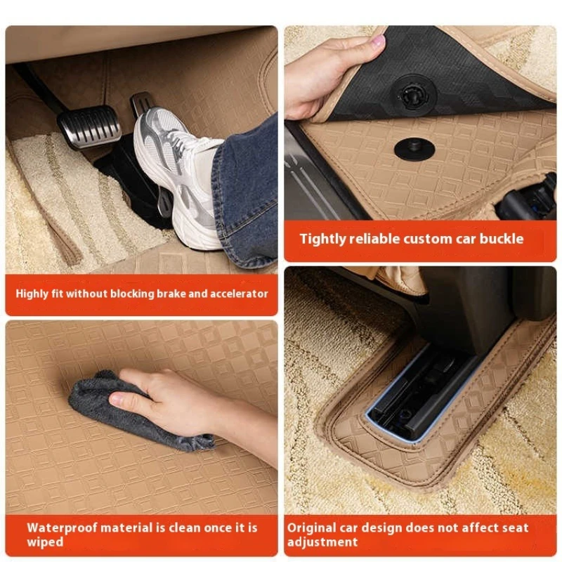 BYD Leopard 8 Carpet Floor Mats - Double-Layer Waterproof - Image 6