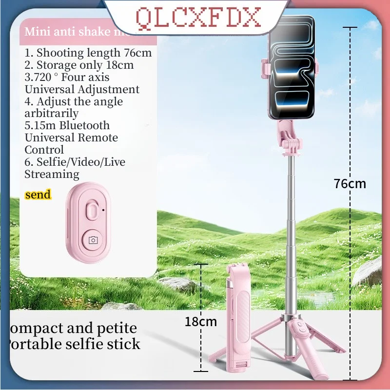 

Portable Handheld Dual-purpose Anti Shake Charging Magnetic Remote Control Mini Smart Selfie Stick Bluetooth Phone Holder