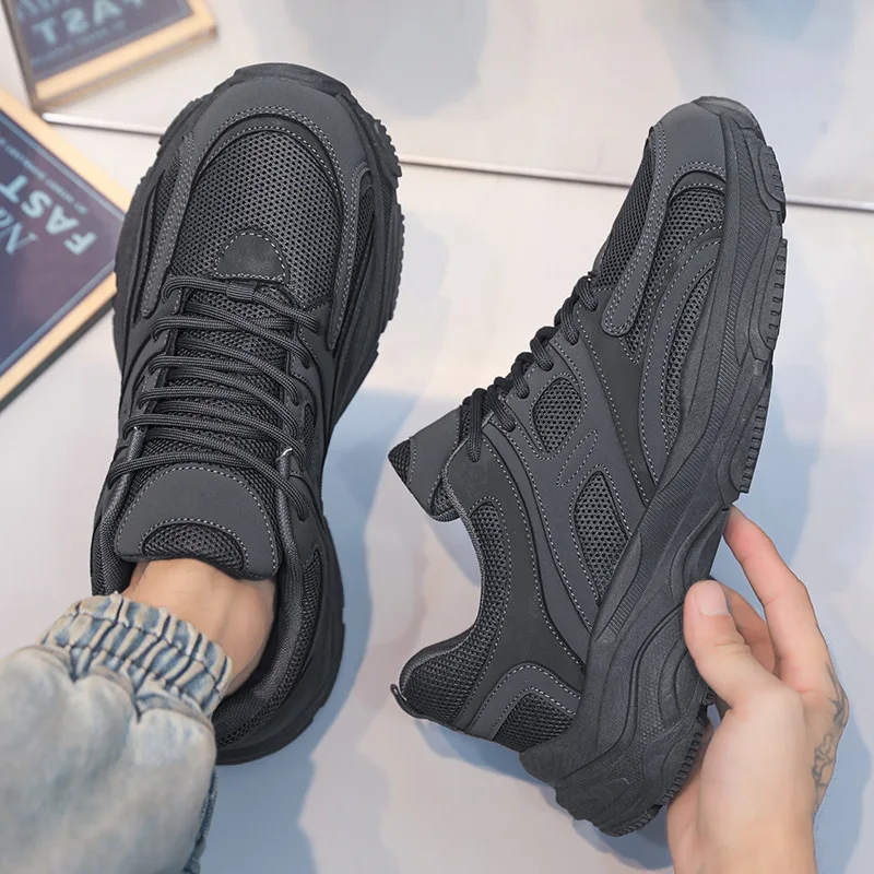 

Chunky Sneakers for Men Fashion Platform Casual Dad Shoes Comfortable Wedge Walking Sport Sneakers