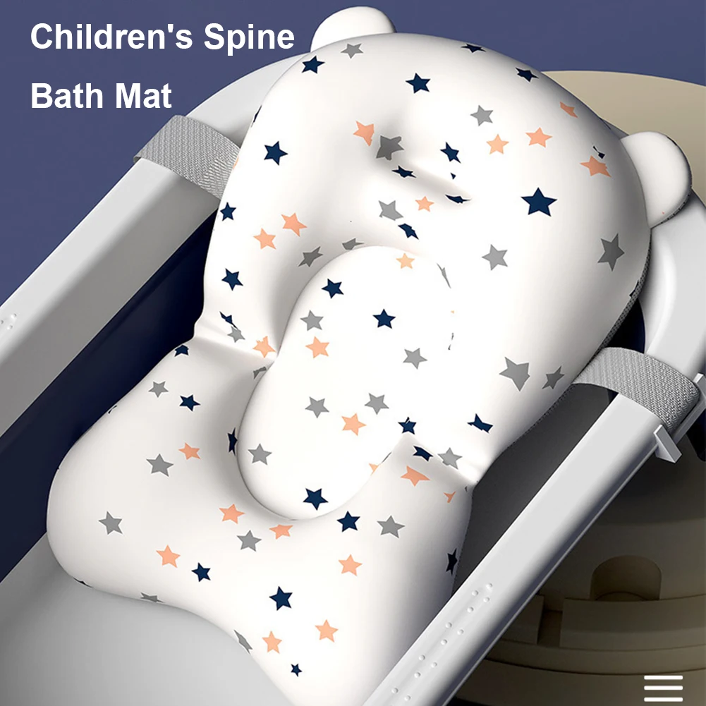 Newborn Baby Bath Cushion Seat Floating Bathing Pillow Seat Anti Slip Provides Comfort and Support for Baby 0-12 Months view 3