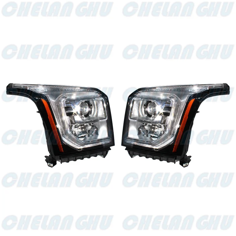 LED HeadLight For GMC Yukon 2015 2016 2017 2018 2019 2020 1 Pair Front HeadLamp DRL fog light car accessories