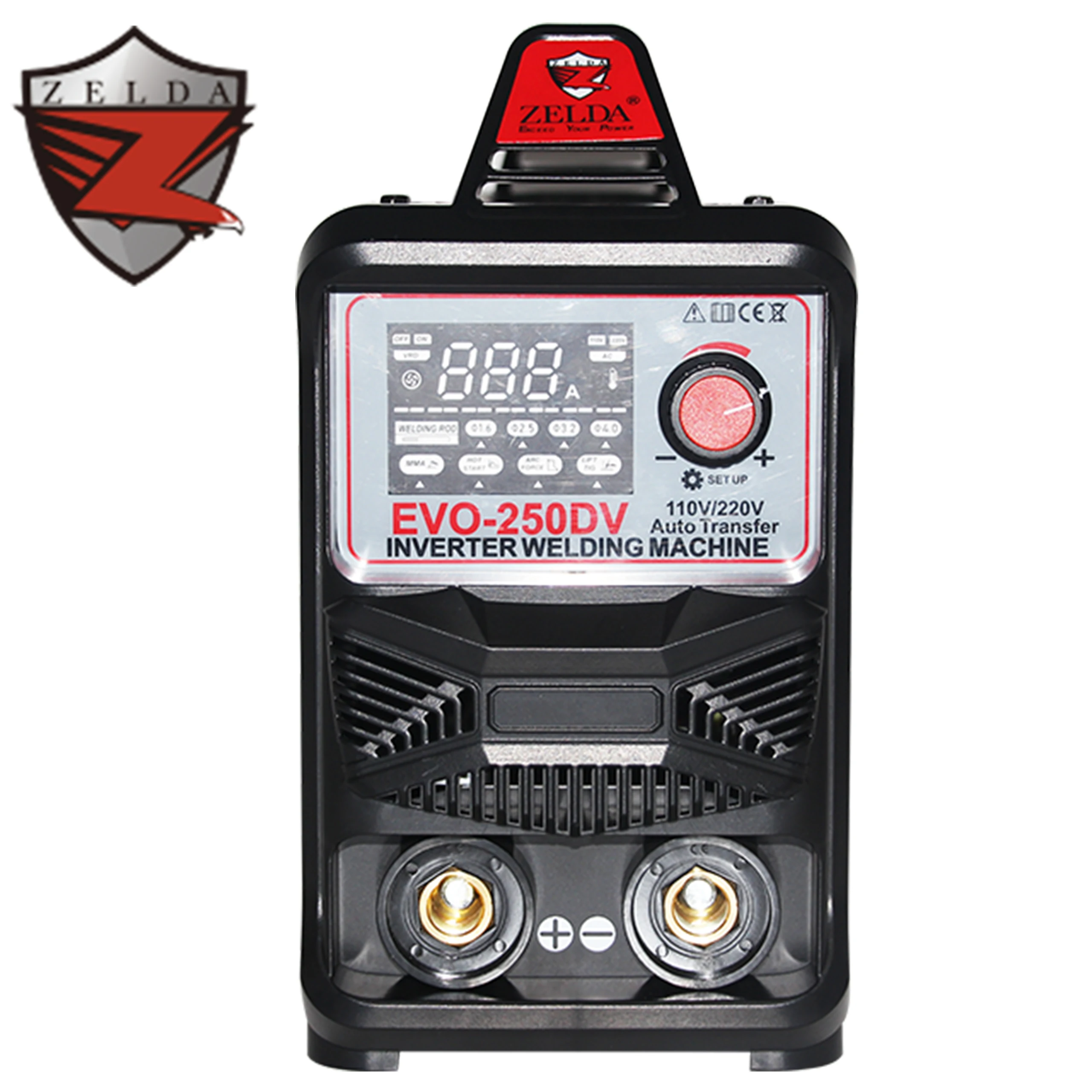 Portable 110V 220V Dual Voltage Mma 250 Amp Welding Machine With American Plug