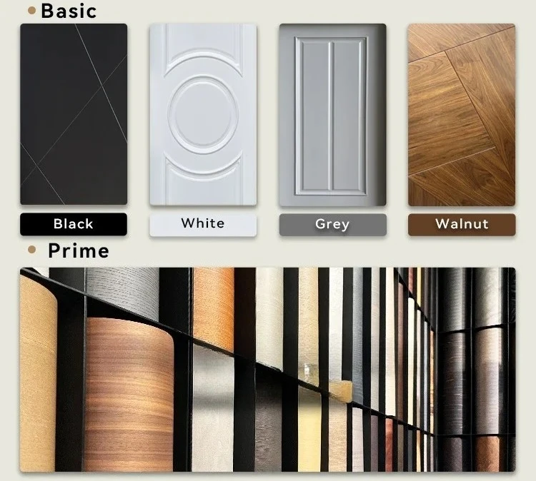

Luxury Residence Walnut Black Modern Design Front Door Design Exterior Solid Wood Main Entrance Door with Double Side Edges
