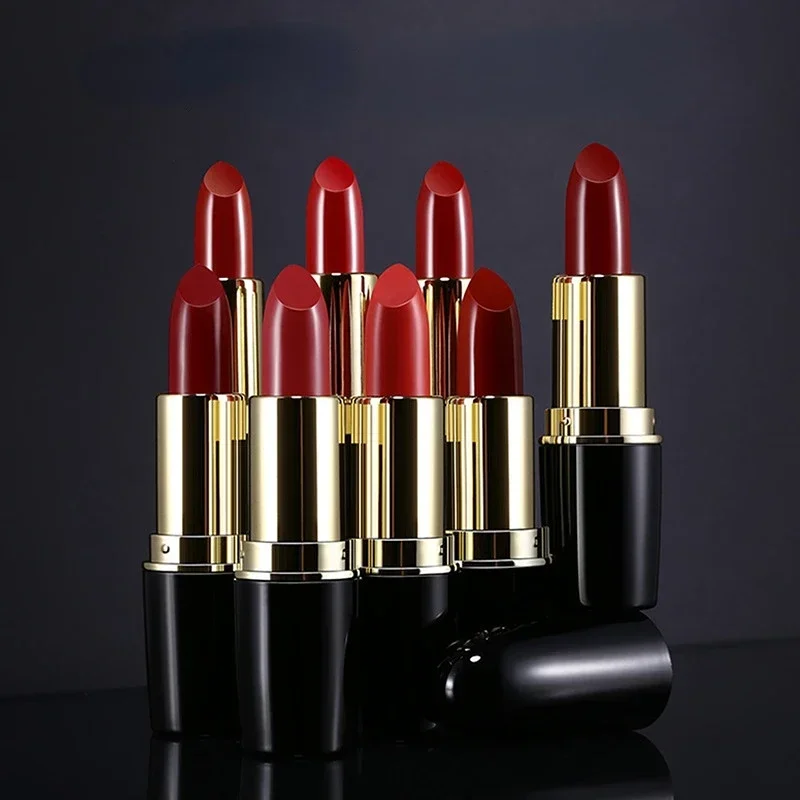 8 Colors Waterproof Nude Matte Velvet Glossy Lip Gloss Lipstick Lip Balm Sexy Red Lip Tint Sexy Women Fashion Makeup Gift 1pcs