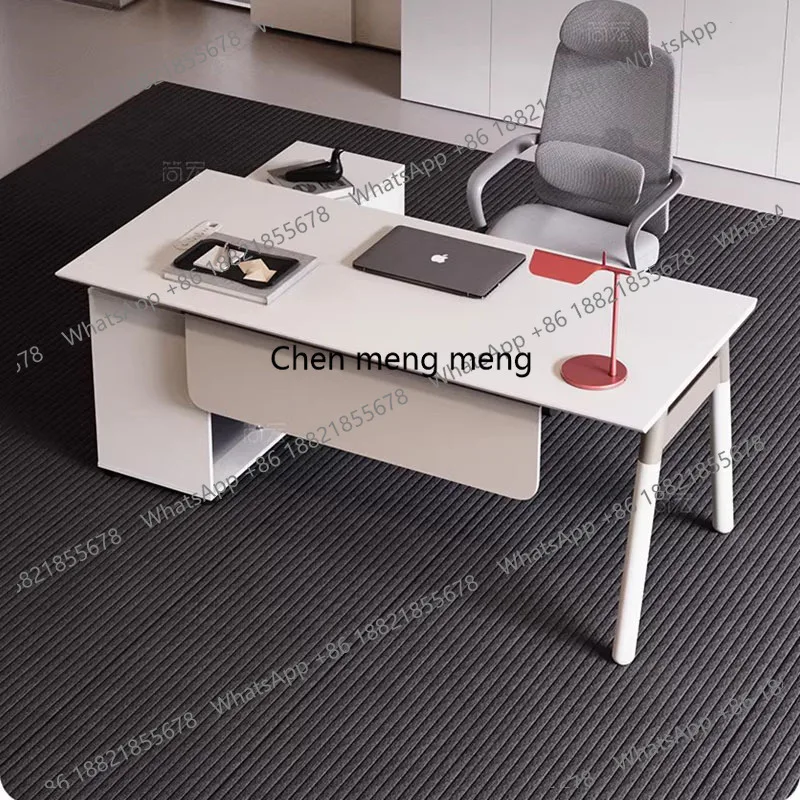 

European Design Office Desk Wooden Modern Decoration Executive Office Desk Drawer Storage Meuble Bureau Commercial Furniture