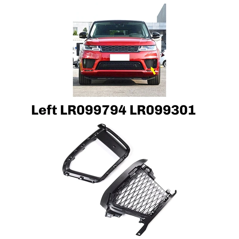 Front Bumper Outer Grille Vent Mesh Grill With Vent Panel For Range Rover Sport 2018-2019