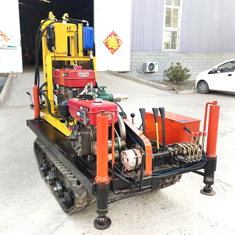 Customized 150m Crawler Hydraulic Drill 25HP Diesel Precision Water Well Drilling Rig