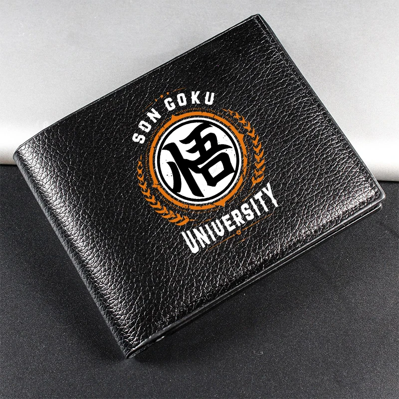 Dragon Ball Men Short Wallet PU Leather Coin Purse Anime Print Credit ID Card Billfold Foldable Purse Male Business Wallets Gift