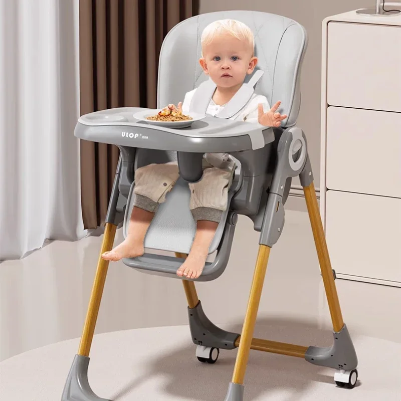 Chaises de salle à manger pliables pour bébé, chaise d'alimentation simple pour enfants, siège de repas multifonctionnel relevable pour chaise haute pour bébé