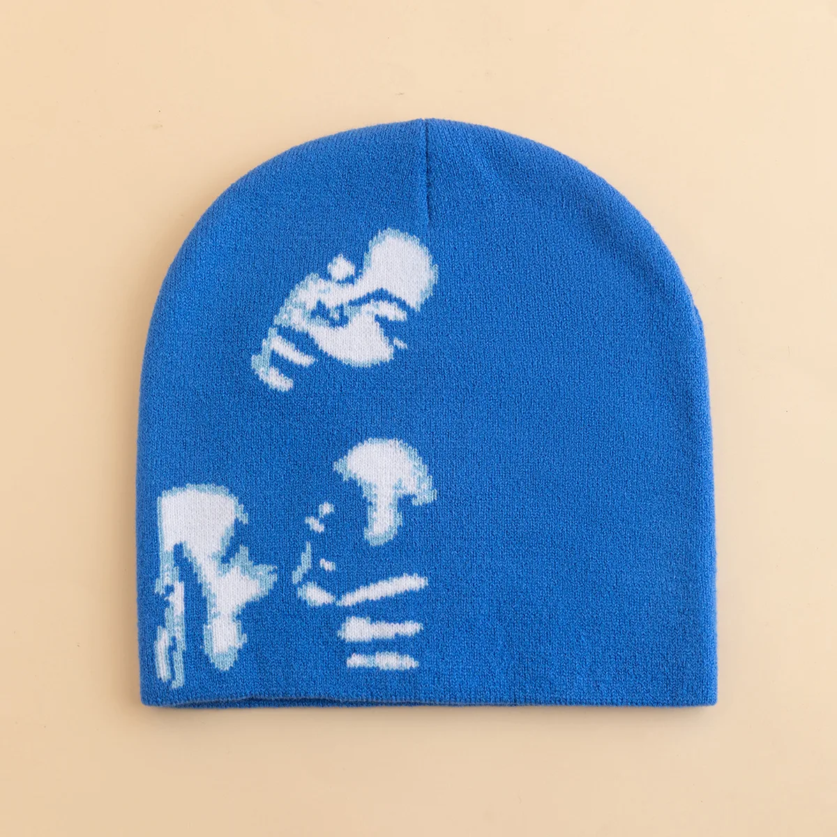 Fashion Printed Knitted Hat Women Men Couple Warm Y2K Beanies Bonnet Wool Skullies Hoods Lady Accessories Hip hop Gorra
