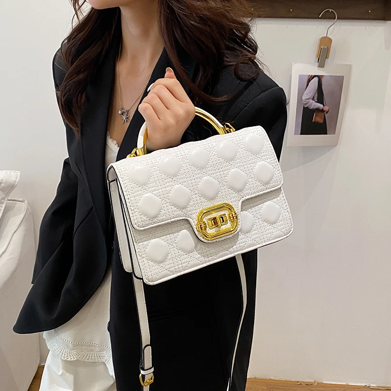 

New fashionable women's crossbody bag, luxurious women's chain shoulder bag, elegant textured women's handbag
