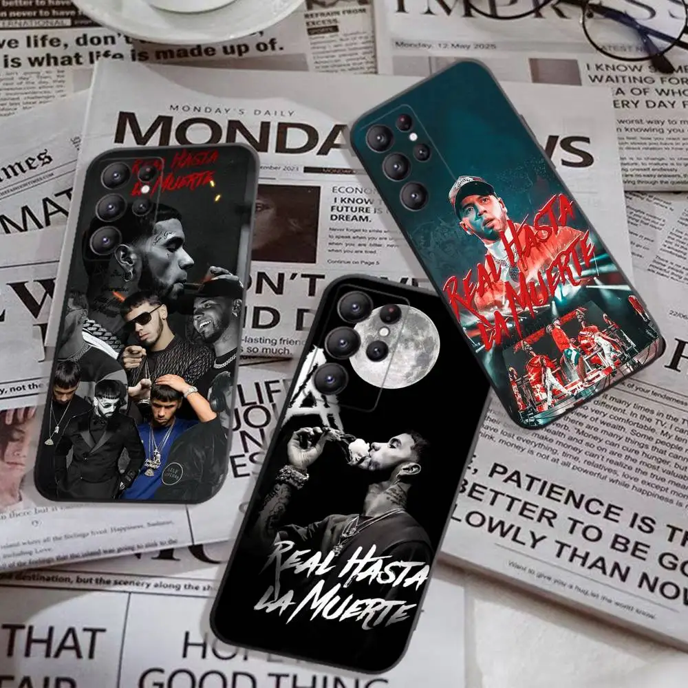 Anuel AA Real Hasta La Muerte Phone Case For Samsung S 24 Fe 25 Ultra Plus 20 Lite 21 30 22 23 24 22 Ultra 5G Fundas