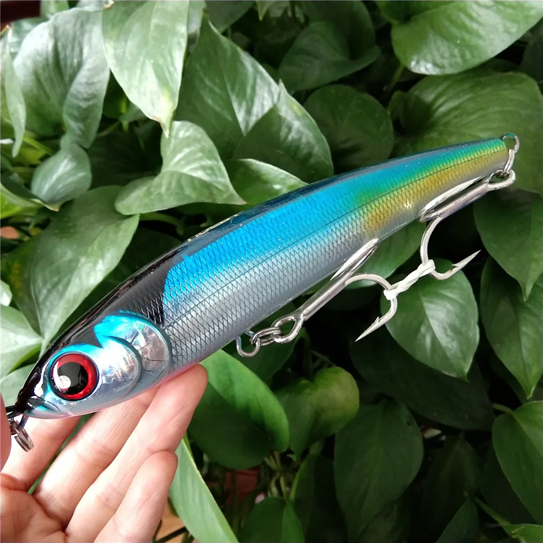 Sinking Pencil Lure for Saltwater and Freshwater, Hard Bait, Deep Diving, Artificial Fishing Tackle, Hot, 18cm, 145g