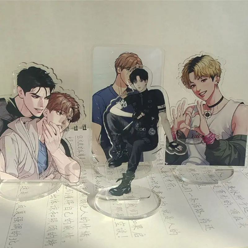 

4Pcs/Set Korean Double Male Comics Manhwa 징크스/Jinx Dan Kim Jaekyung Joo Nightportrait/야화첩 Derivative Acrylic Stand Free Shipping