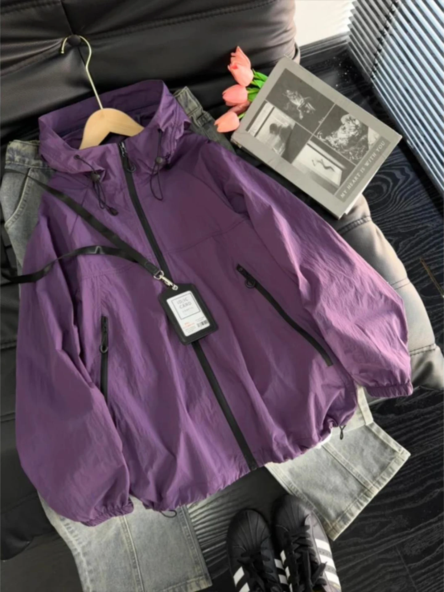 Siyah Açık Hava Kapüşonlu Güne - Men'S Fashion Zipper Jacket incelemesi ve fiyatı