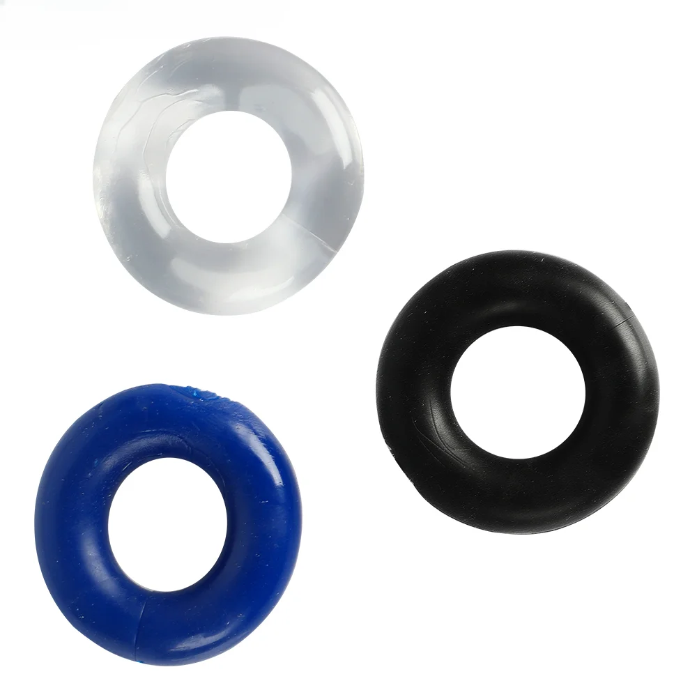 3Pcs/Set Silicone Cock Ring For Man Delayed Ejaculation Sex Shop Penis Rings For Dick Erection Sex Toys For Male Adults Supplies