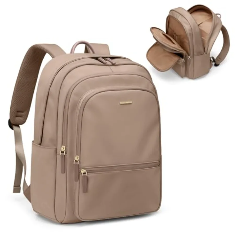 

15.6 Inch Women's Laptop Backpack, Water Resistant Work College Travel Daypack, Everyday Commuter Bag for Teacher Nurse
