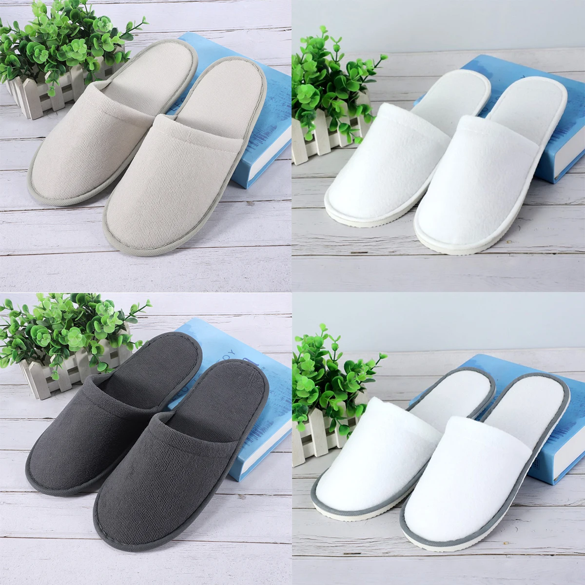 1 Pair Hotel Disposable Slippers Hotel Homestay Beauty Salon Home Hospitality Travel Thickened Slippers Portable Slippers