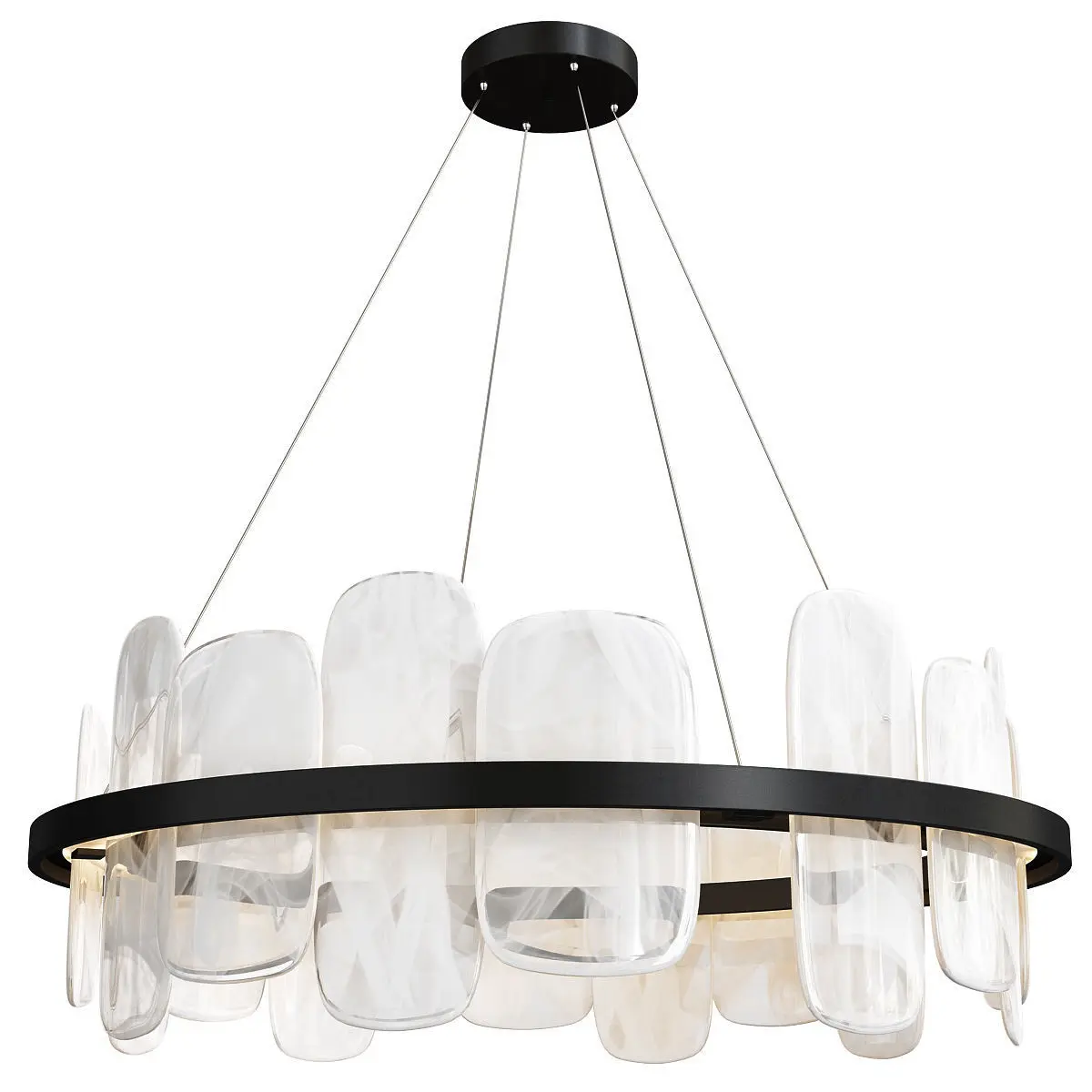 

Modern Luxury Round Pendant Lamp Ring Led Hotel Lighting Direct Lamp Iron and Glass Ceiling Light Circle Chandelier Styles
