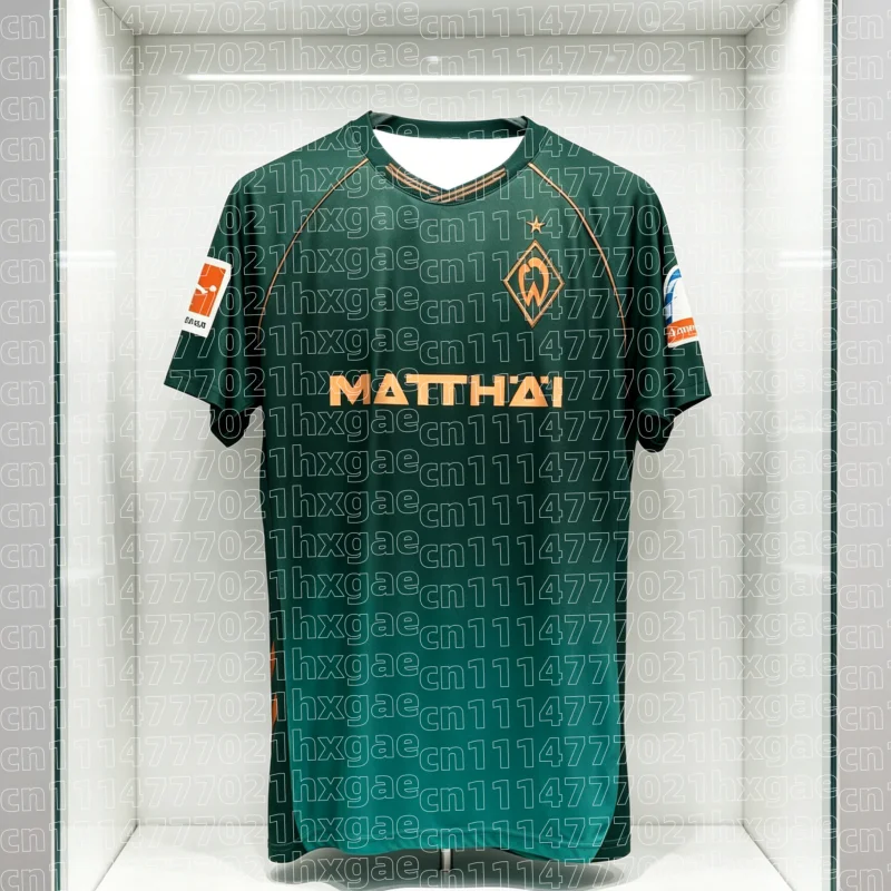 2026 Neues Werder Bremen 25-26 Saison 60. Jubiläums-Trikot Trendiges Sport-T-Shirt für Herren und Damen Gedenk-Familien-Kinder-T-Shirt