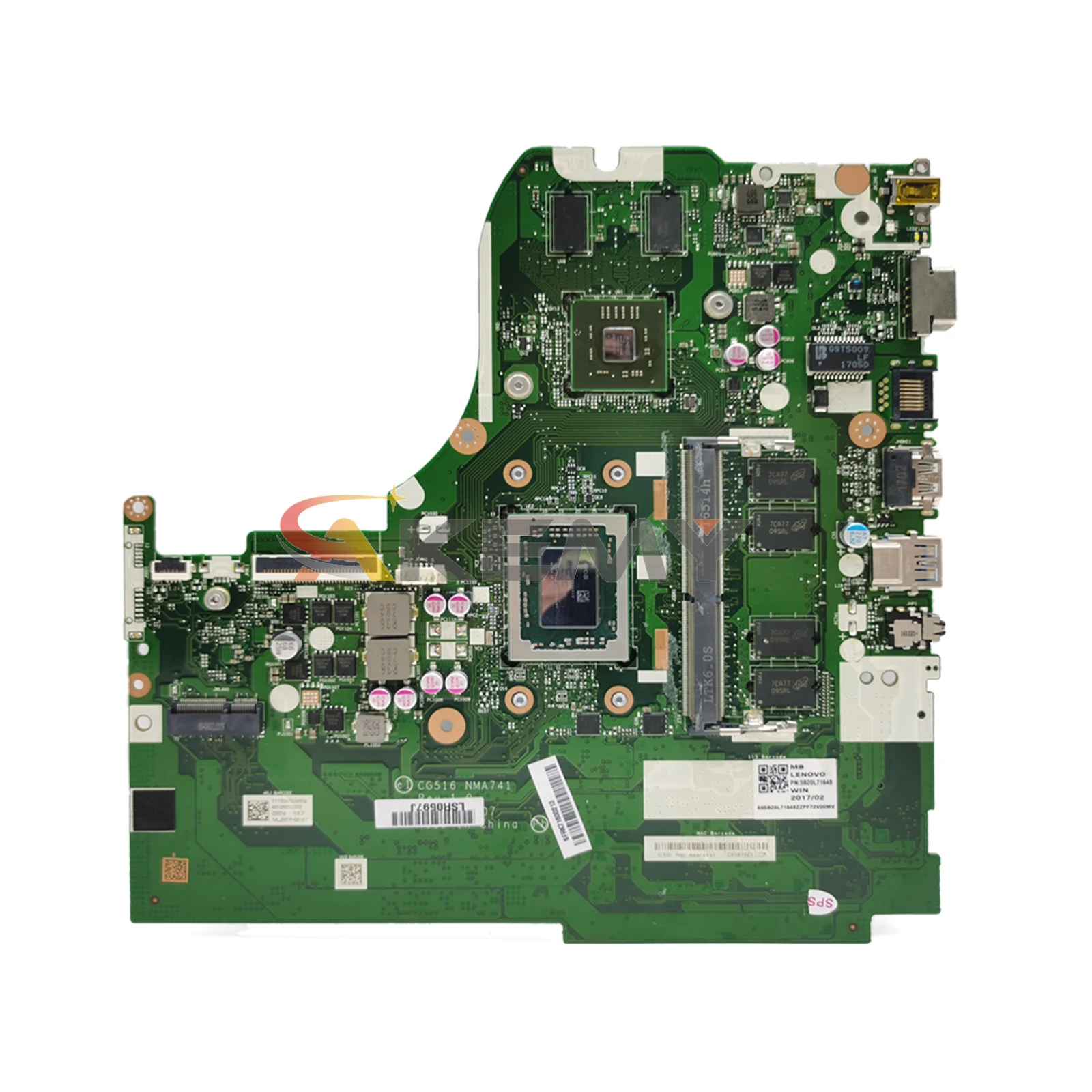 NM-A741 Notebook Mainboard For Lenovo 310-15ABR AM960P AM970P 216-0867071 Laptop Motherboard With A10-9600P 4G-RAM