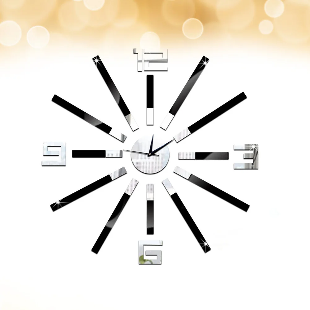 

Creative Wall Clock Big Number Silent Mirror Waterproof Anti-Corrosion Decorative Hanging Clock For Living Room Bedroom Study