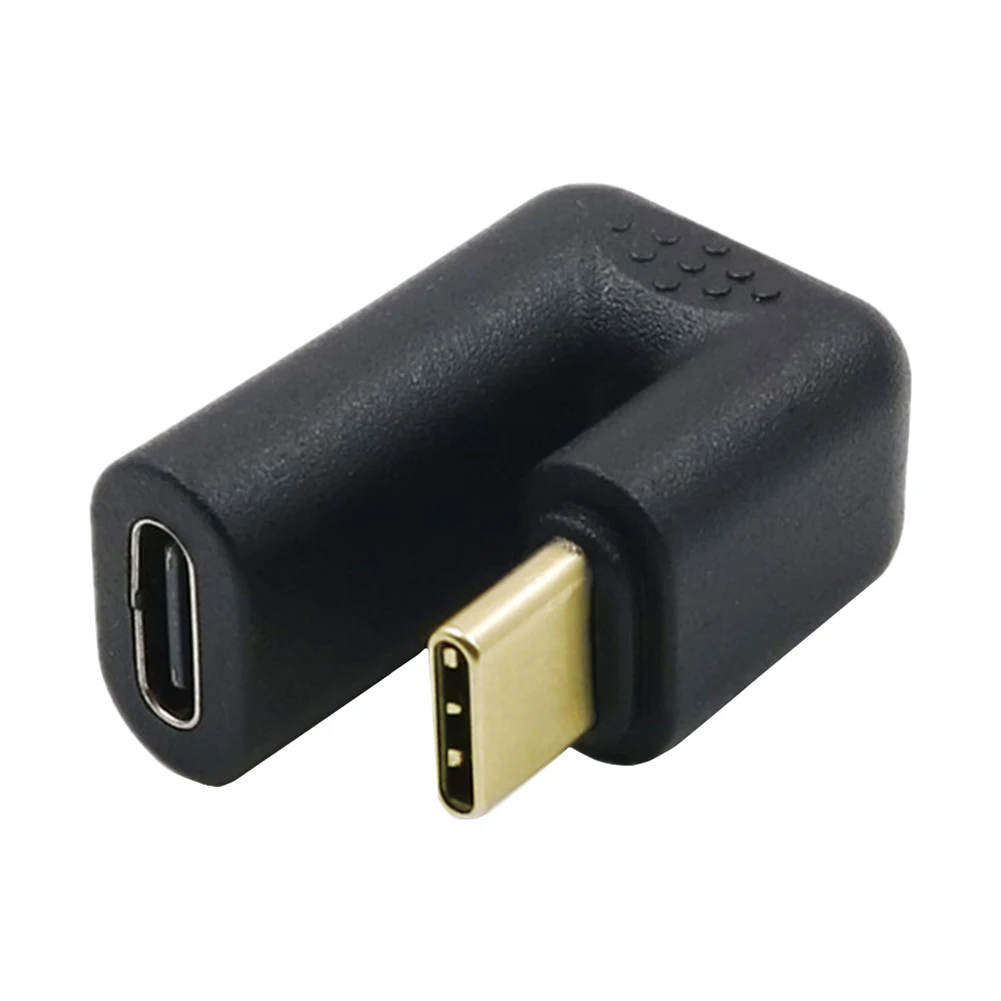 Adaptador portátil em forma de U para laptop, preto, Universal, macho para fêmea transmissão, estável, tipo C, USB 3.1, celular profissional