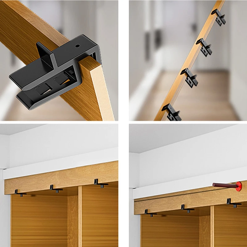 15-20Mm Wardrobe Closing Board Clip Woodworking Closing Fixing Clip Carpentry Closing Fixed Clamp Wood Marking Fixture