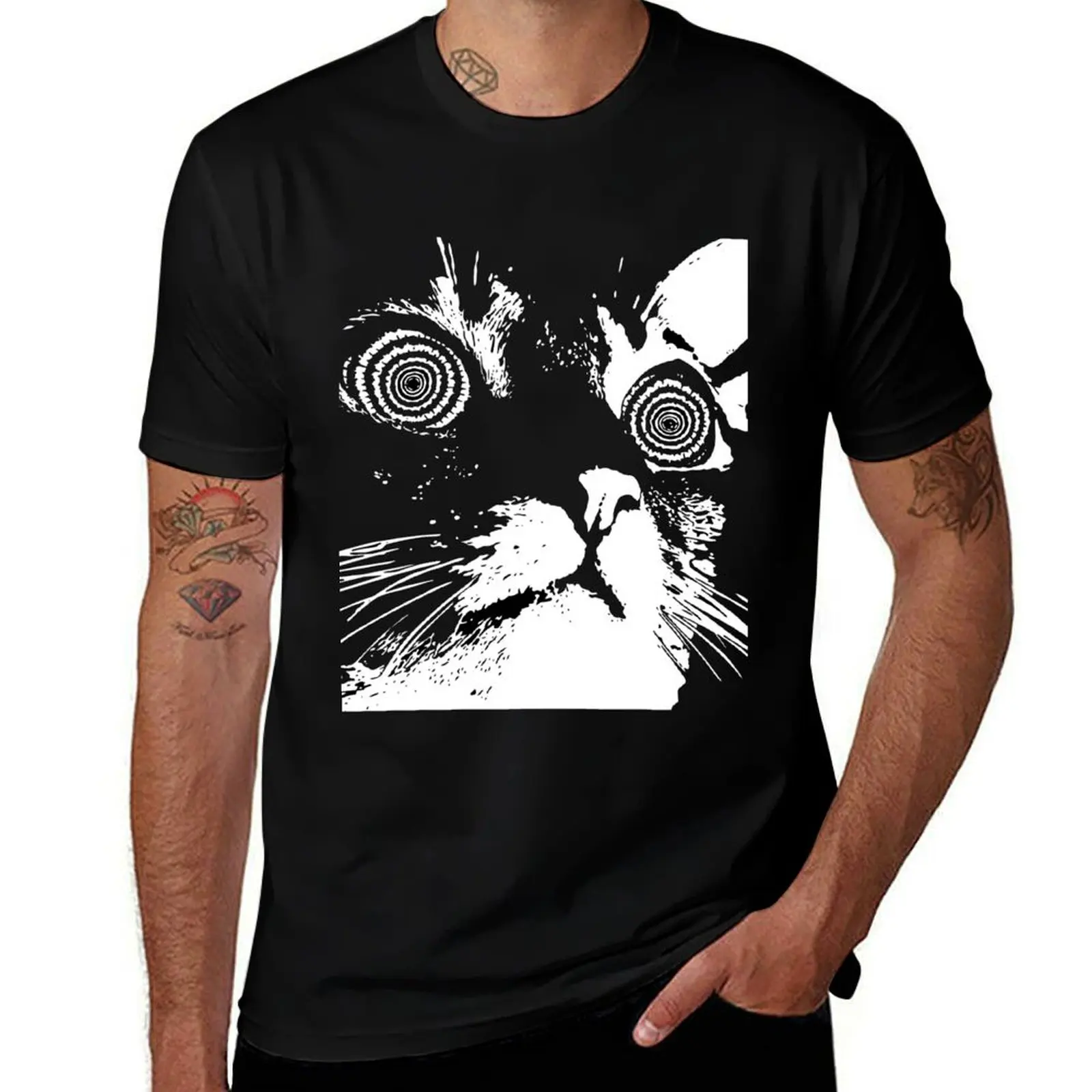 

hypno cat v1.2 T-Shirt Work Outdoor Short Sleeve Tee