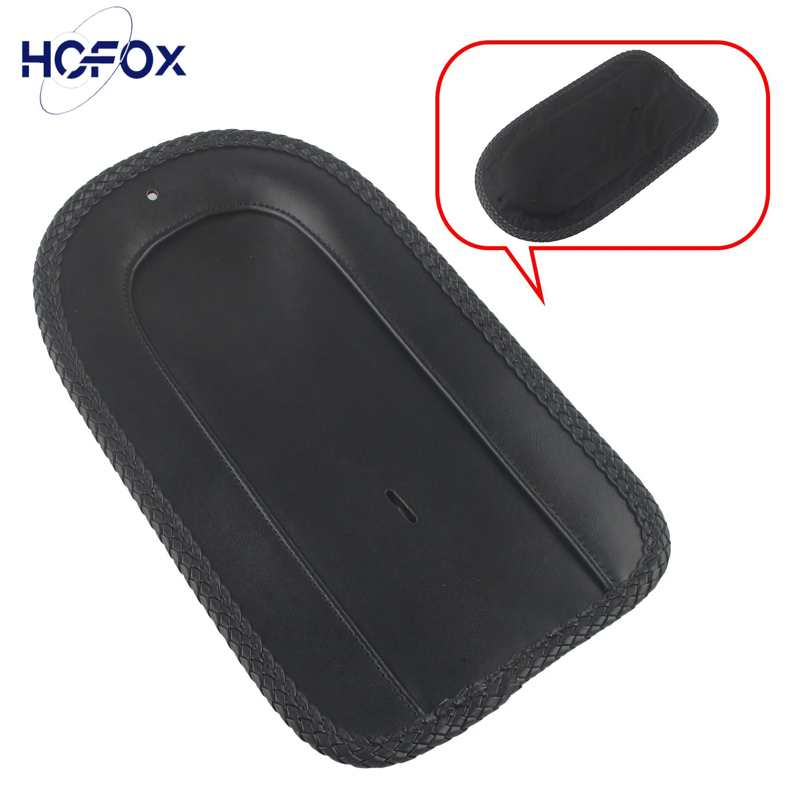 

Motorcycle Black PU Leather Rear Fender Bib Cover For Harley-Davidson 06-10 FXST,07-17 FLSTF/B