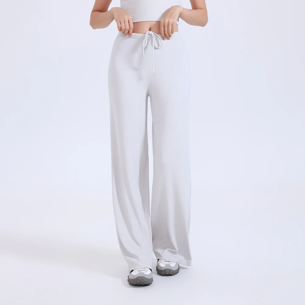 Wide Leg Sports Pants Loose Slimming Sagging Outdoor Running Straight Leg Pants Comfortable Fit Active Wear