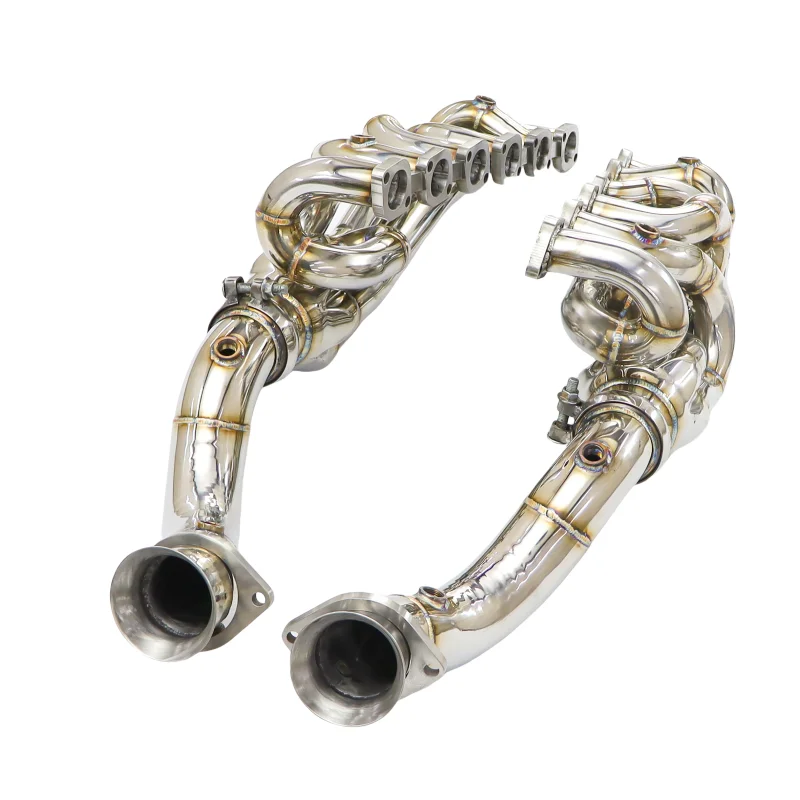 High Flow Performance Exhaust Manifold Catless Downpipe  Header  for Ferrari 599 GTB V12 6.0L