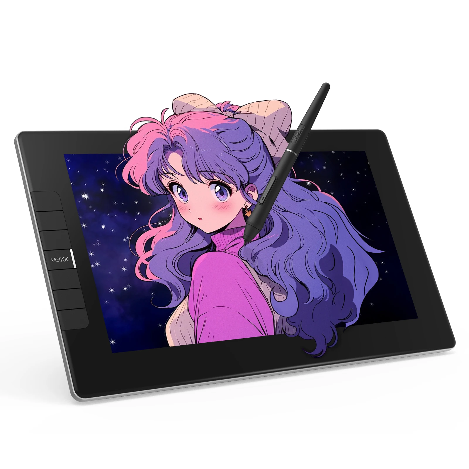 Wholesale Vk1200v2 Tablet Sketch Projector Art Drawing Display Battery-free Pen Shortcut Keys 1920 X 1080 290 PPS 8192 Levels