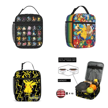 Spot Tomy Pokemon Eevee Jigglypuff grande capacité étudiant sac à déjeuner japonais Mew Bulbasaur dessin animé main thermique Bento sac